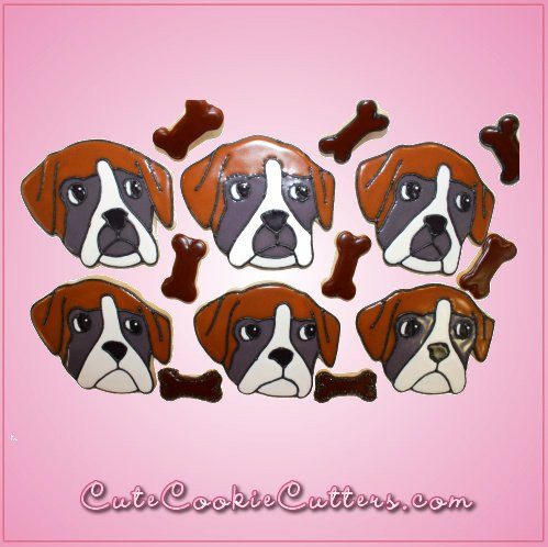 boxer dog cookie cutter