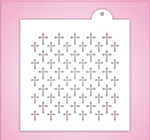 Crosses Pattern Stencil